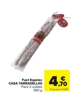Casa Tarradellas - Fuet Espectec