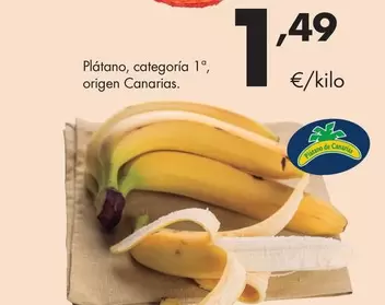 Plátano, Categoría 1º