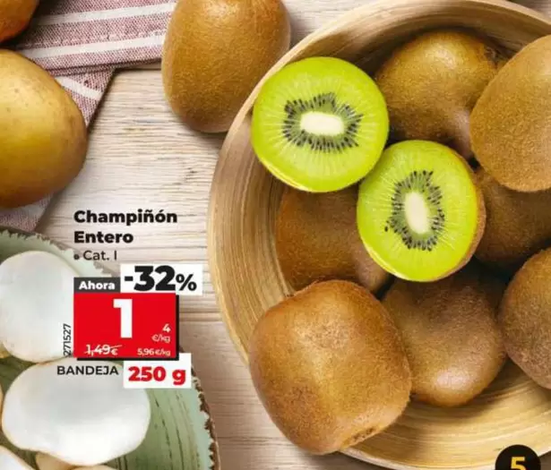 Champiñón Entero Bandeja 250 G