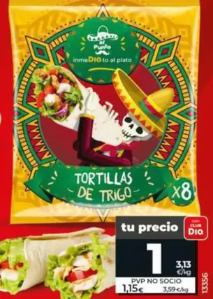 Dia Al Punto - Tortillas Integrales 100%  320 G