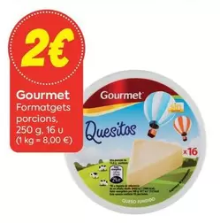 Gourmet - Formatges Porcions