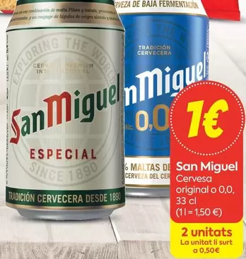 San Miguel - Cerveza Original O 0.0