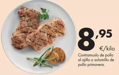 Contramuslo De Pollo Al Ajillo O Solomillo De Pollo Primavera