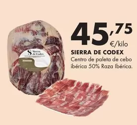 Sierra De Codes - Centro De Paleta De Cebo Iberica 50% Raza Iberica