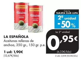 La Española - Aceitunas Rellenas De Anchoa