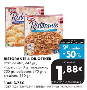 Dr Oetker - Ristorante Pizza De Atun