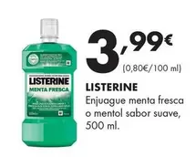 Listerine - Enjuague Menta Fresca O Mentol Sabor Suave