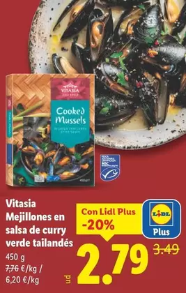 Vitasia - Mejillones En Salsa De Curry Verde Tailandés