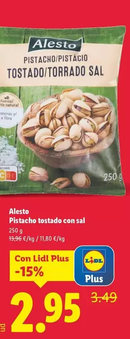 Alesto - Pistacho Tostado Con Sal