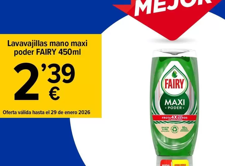 Fairy - Lavavajillas Mano Maxi Poder