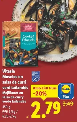 Vitasia - Mejillones En Salsa De Curry Verde Tailandés