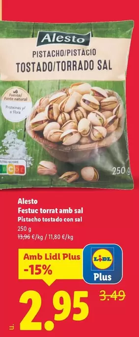 Alesto - Pistacho Tostado Con Sal