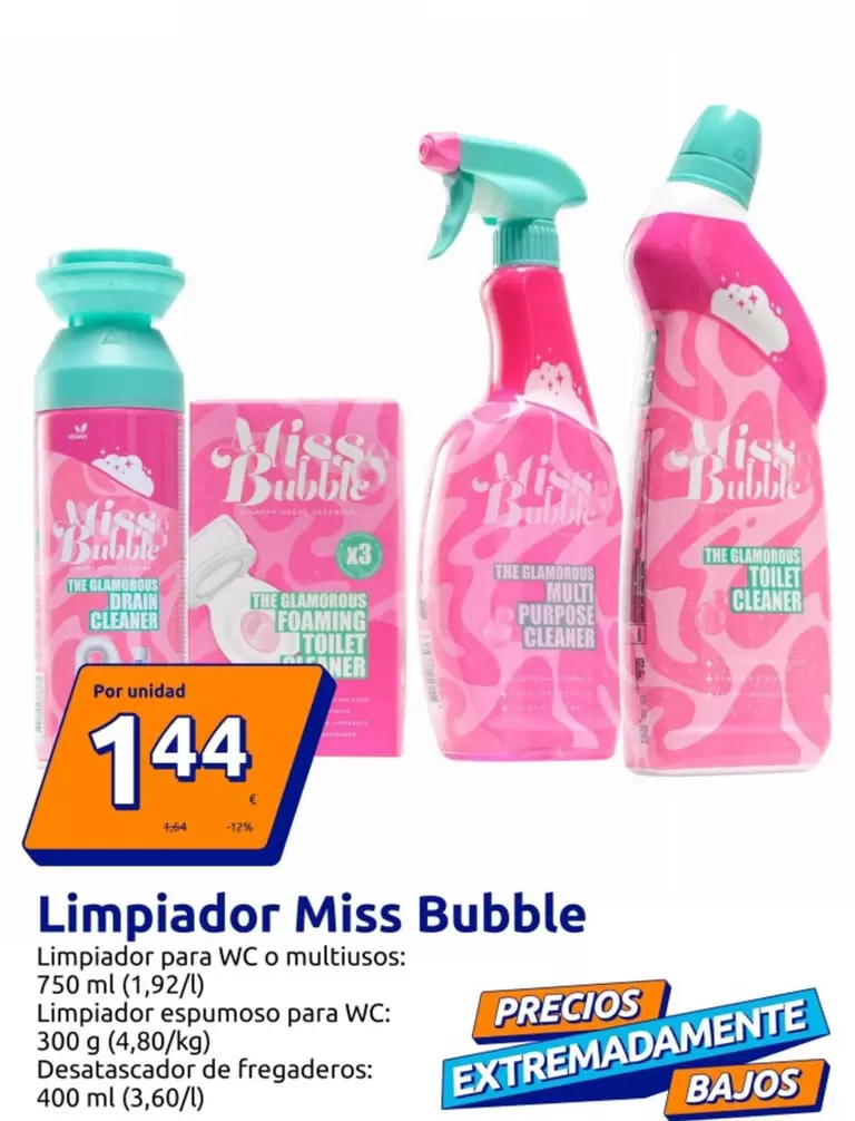 Limpiador Miss Bubble