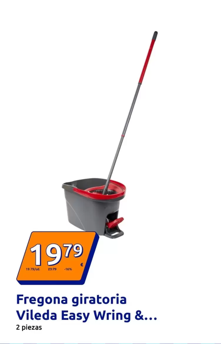 Vileda - Fregona Giratoria Easy Wring &...