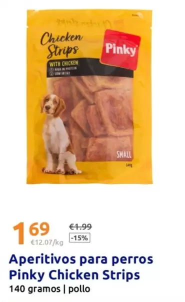 Pinky - Aperitivos Para Perros  Chicken Strips