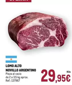 Lomo Alto Novillo Argentino