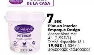 Empaque - Pintura Interior