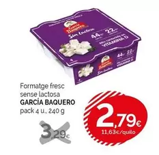 García Baquero - Formatge Fresc Sense Lactosa