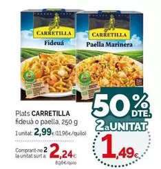 Carretilla - Plats Fideua O Paella