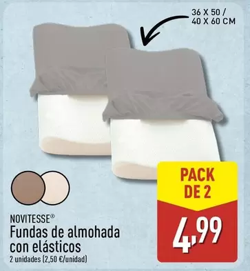 Novitesse - Fundas De Almohada Con Elásticos