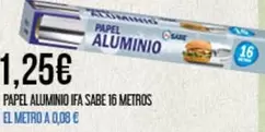 Sabe - Papel Aluminio ifa  16 Metros