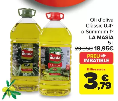 La Masía - Aceite De Oliva Clásico 04º O Sumum 1º