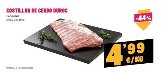 duroc - Costillar De Cerdo Duroc