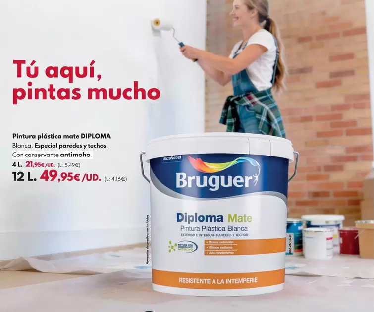 Bruguer - Pintura Diploma Blanco - 12l