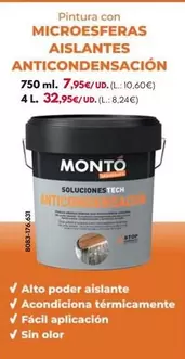 Monto - Termoaislante Anticondensación Blanco - 4l