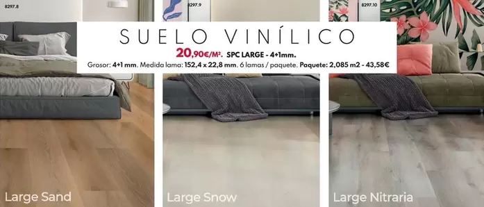 Suelo Vinilico Spc Large - Nitrari 2,085m2