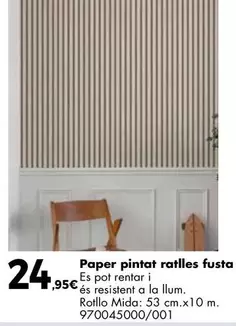 Paper Pintat Ratlles Fusta