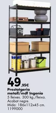 Ingenio - Prestatgeria Metall/mdf