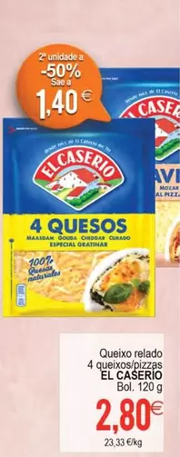 El Caserío - Queixo Relado 4 Queixos/Pizzas