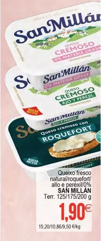 San Millán - Queixo Fresco Natural/Roquefort/Allo E Perexil
