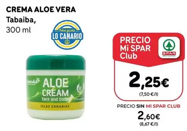 Spar - Crema Aloe Vera