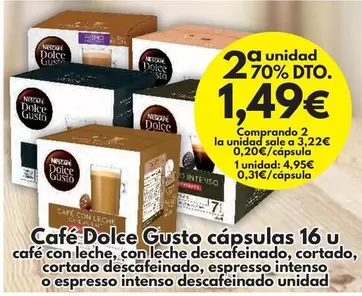 Nestlé - Cafe Dolce Gusto Capsulas