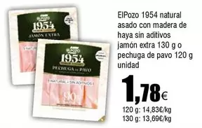 elpozo - 1954 Natural Asado Con Madera De Haya Sin Aditivos Jamon Extra O Pechuga De Pavo