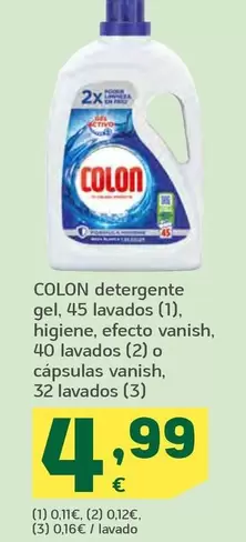 Colon - Detergente Gel Higiene, Efecto Vanish O Capsulas Vanish 