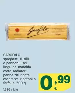 Garofalo - Spaghetti, Fusilli O Pennoni Lisci, Linguine, Mafalda Corta, Radiatori, Penne Ziti Rigate, Casarecce, Rigatoni O Farfalle