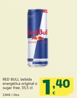 Red Bull - Bebida Energetica Original O Sugar Free