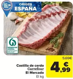 carrefour - Costilla De Cerdo El Mercado