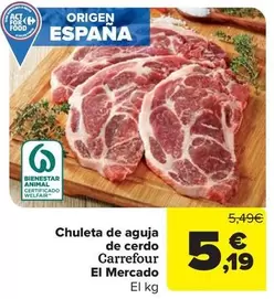 carrefour - Chuleta De Aguja De Cerdo El Mercado