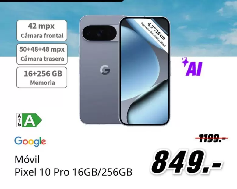 Google - Móvil Pixel 10 Pro 16gb/256gb