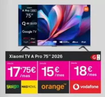 Xiaomi - Tv A Pro 75" 2026