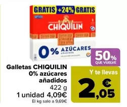 Chiquilín - Galletas 0% Azucares Anadidos