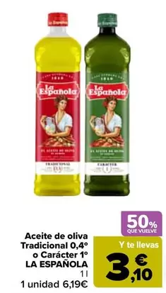 La Española - Aceite De Oliva Tradicional 0,4° O Caracter 