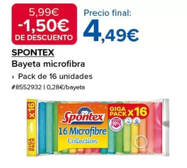 Spontex - Bayeta Microfibra