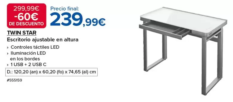 Star - Escritorio Giustabile En Altura