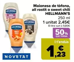 Hellmann's - Mayonesa De Trufa, Ajo Asado O Sweet Chili