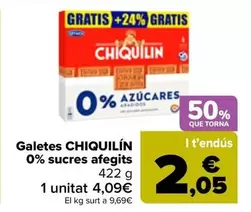 Chiquilín - Galletas 0% Azucares Anadidos